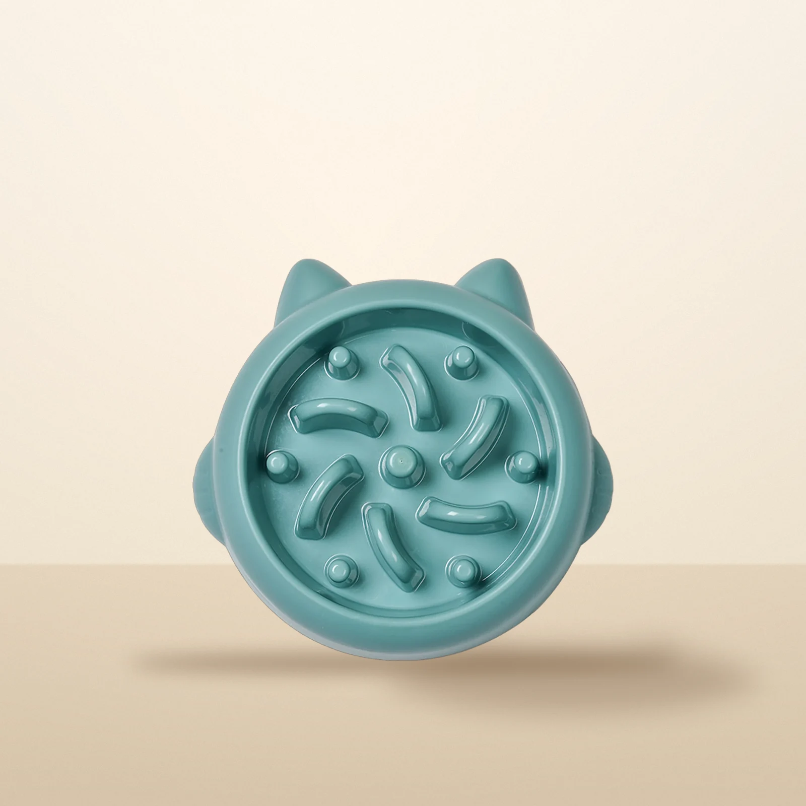 Slow feeder dog bowl in green