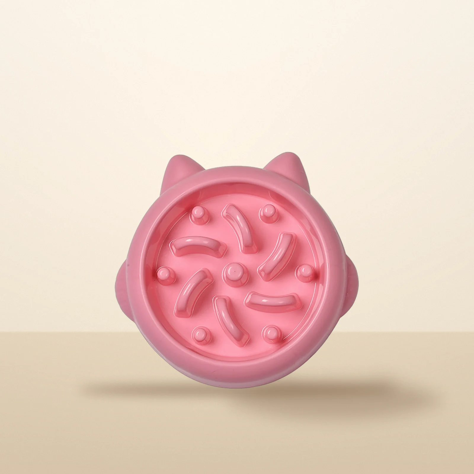 Slow feeder dog bowl in pink