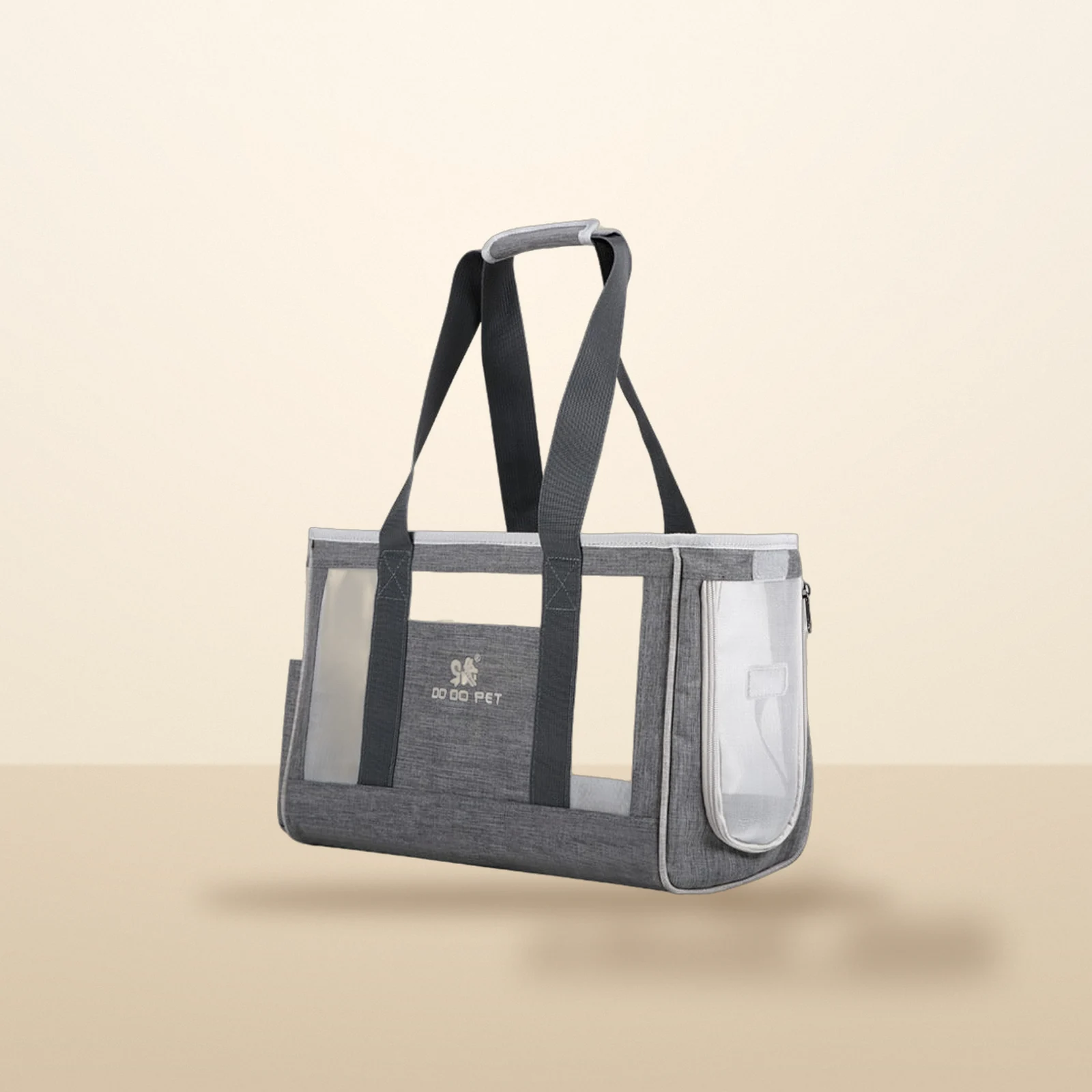 Soft handbag carrier in grey