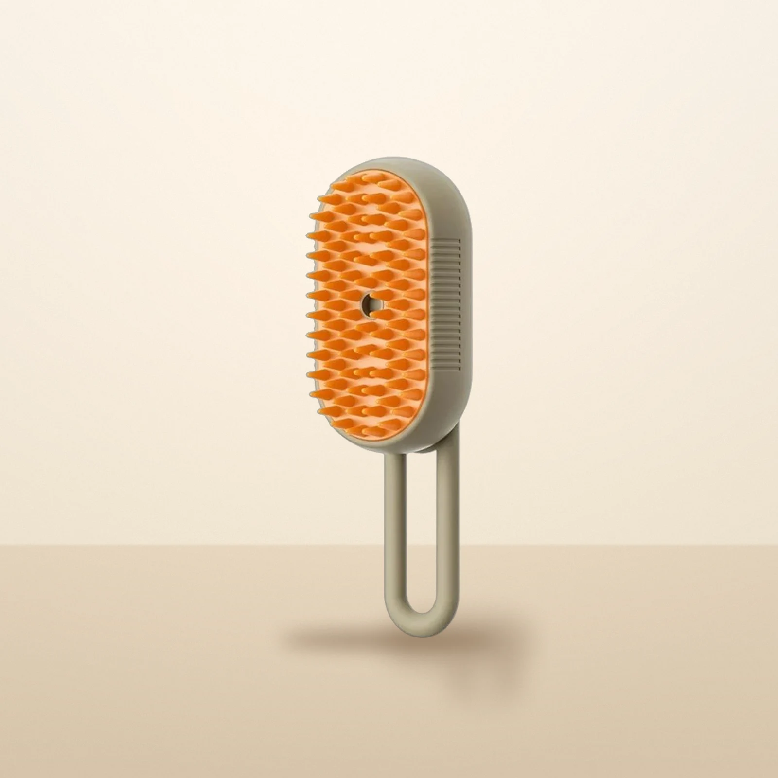 Steam deshed brush in milk brown